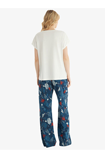 Blackspade Κρεμ γυναικεία πιτζάμα σετ 51850