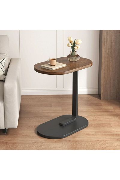 Allin C-Shaped Side Table for Sofa