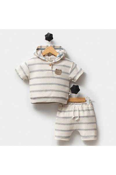 DIDuStore Boy's 9-12-18 Months Embroidered Shorts Suit