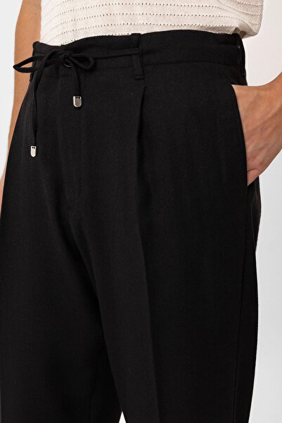 Antioch Black Jogger Relaxed Fit Men's Trousers