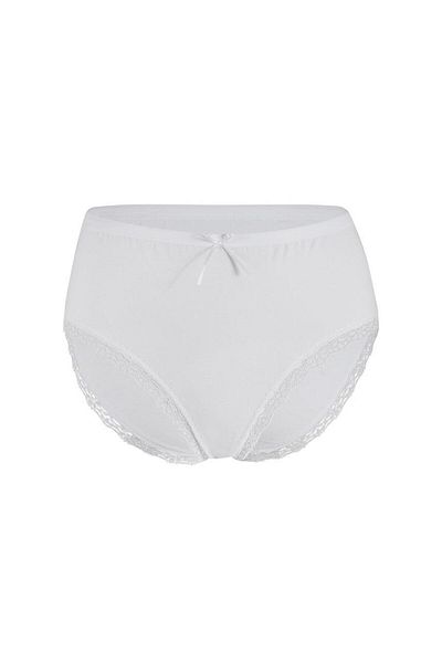 YILDIZ 6 Τεμάχια Star Lycra Δαντελένιο Ψηλόμεσο Εσωρούχο Λευκό 3750