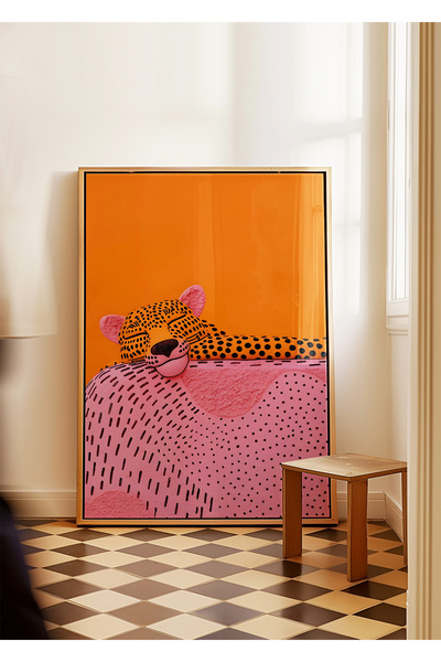 ARTHOUSECOLLECTIVE Kedi Poster - Kedi Koleksiyonu 7 - Tablo Ölçülerinde Çerçe...