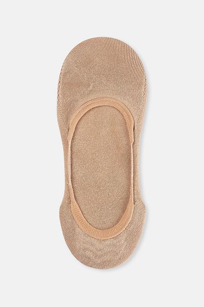 Dagi Beige Damen 2 Stück Bambus Basıc Babet Socken
