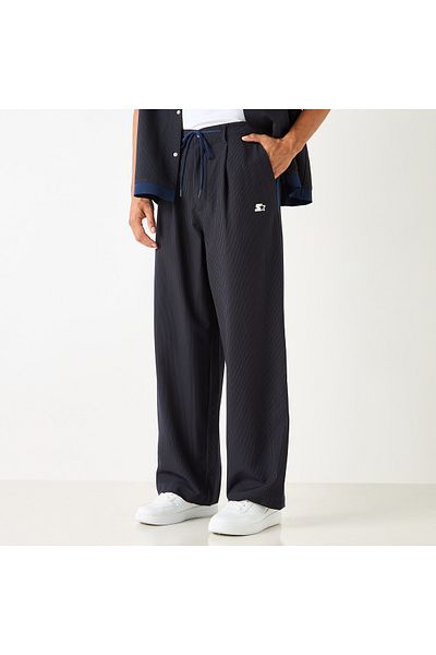 Starter Striped Regular Fit Pants With Drawstring Closure And Pockets