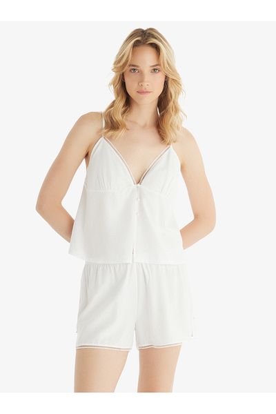 Blackspade Top pijama pentru femei 51831 - alb