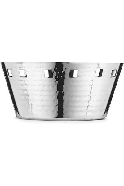 Kedge Stainless Steel Finish Square Bread Basket, 20.5 Cm X 9 Cm Size