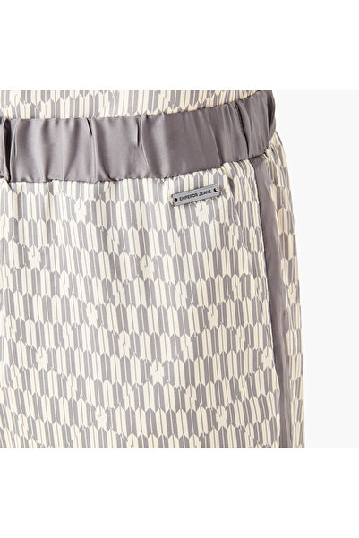 Emperor Printed Flexi Waist Pants With Elasticated Waistband