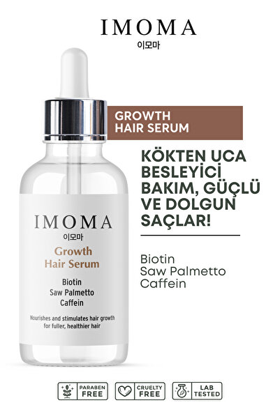 IMOMA Hızlı Saç Uzatma Serum Biotin, Niacinamide B3, D-Panthenol B5, Caffein