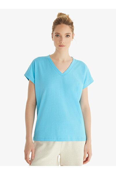 Blackspade Kadın T-Shirt 60553 - Mavi
