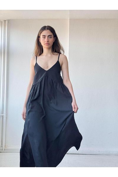 Retrobird June Design - Rochie de noapte din spate (Black Redness)