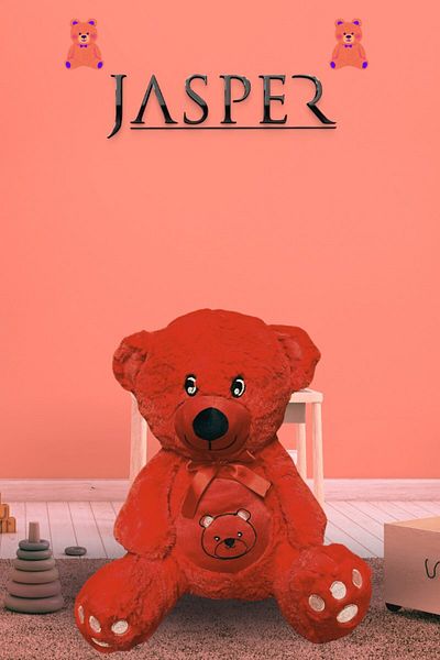 JASPER -03047 Red Heart Belly Sweet Teddy Bear