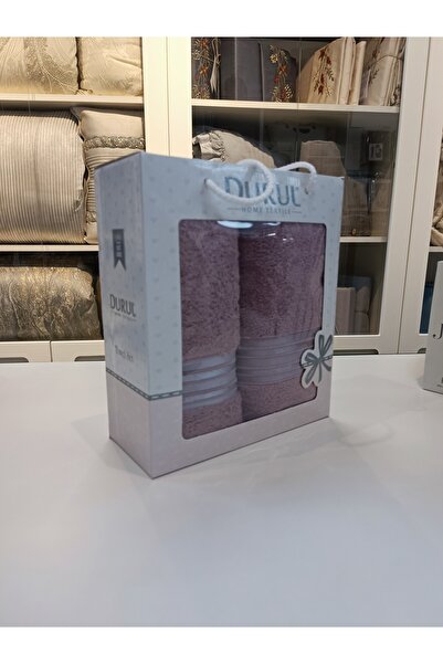 Durul Ece Bukle Jakarlı 2 li Havlu Takımı