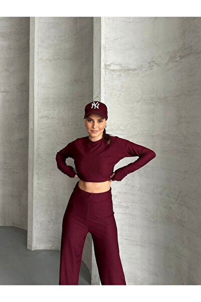 VOLT CLOTHİNG Women's Finger Snap Crop Suit