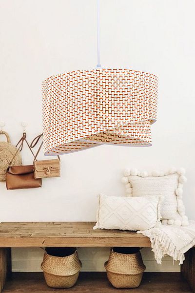 Emg DesiGn Ellipse 2 Tier Fabric Cake Chandelier Children's Room Bedroom Living Room Kitchen Hall