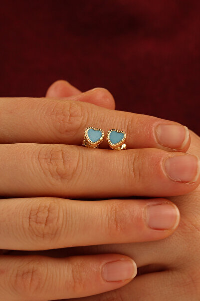 Çgk Çiğdem Gürel Kuyumculuk Kalp Çivi Altın Küpe