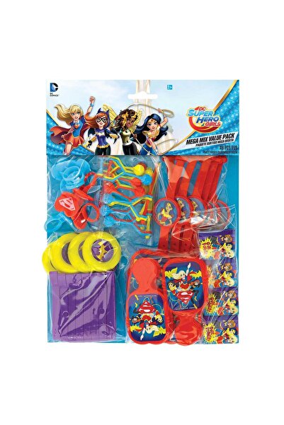 Party Centre مجموعة دي سي سوبر هيرو جيرلز ميجا ميكس الاقتصادية 48 قطعة