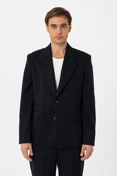 Antioch Navy Blue Relax Fit Men's Blazer Jacket