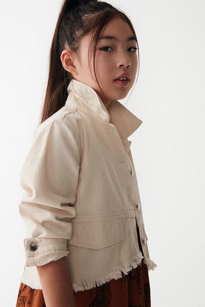 HAUSEkids 8-14 Years Pavlova Girl's Design Jacket - Cream