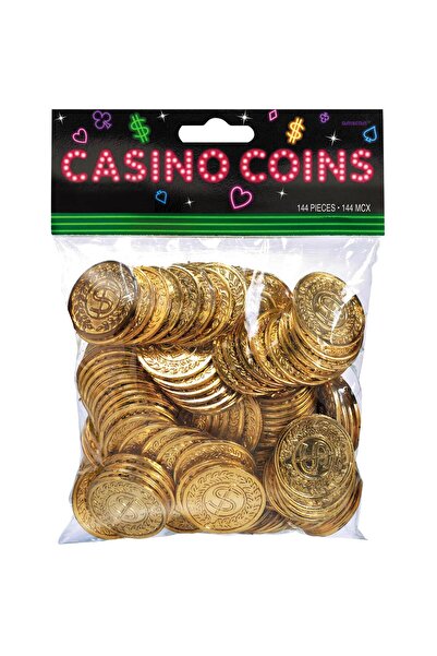Party Centre عملات كازينو ذهبية 144 قطعة