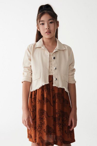 HAUSEkids 8-14 Years Pavlova Girl's Design Jacket - Cream