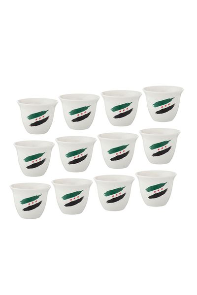 Dania A set of Arabic coffee cups, 12 pieces