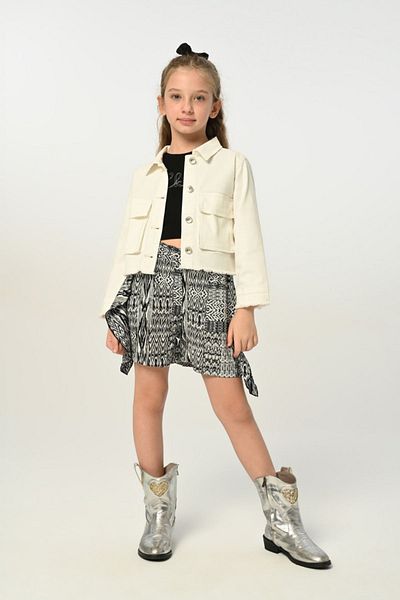 HAUSEkids 3-8 Years Old Borçka Girl's 3-Piece Set -Ecru-