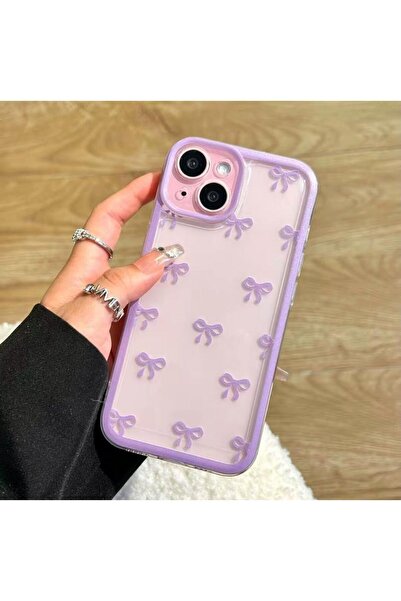 Caseji حافظة شفافة بتصميم فيونكة ممتازة متوافقة مع هاتف iPhone 13