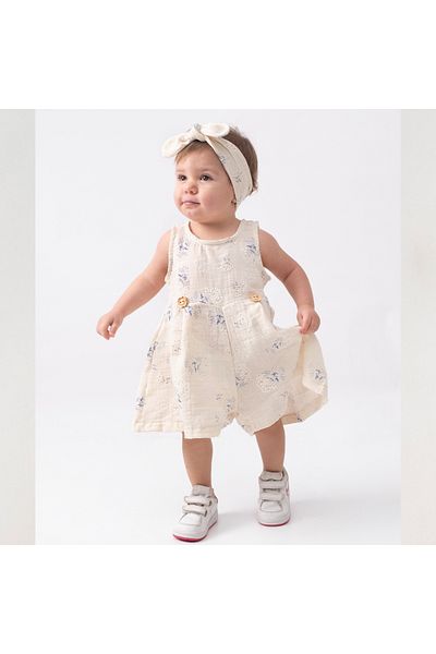 DIDuStore Girl 6-9-12-18 Months Daisy Patterned Jumpsuit