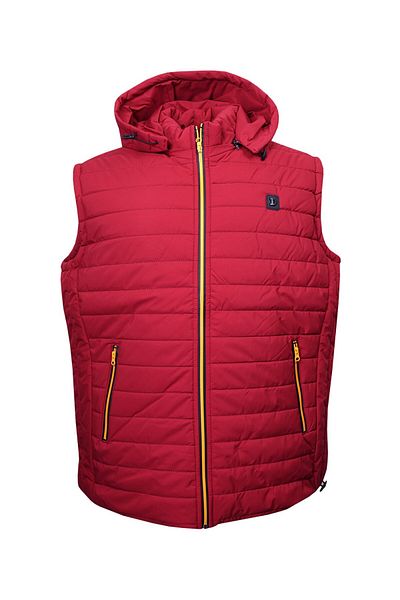 tambattal Large Size Padded Sport Vest - Claret Red