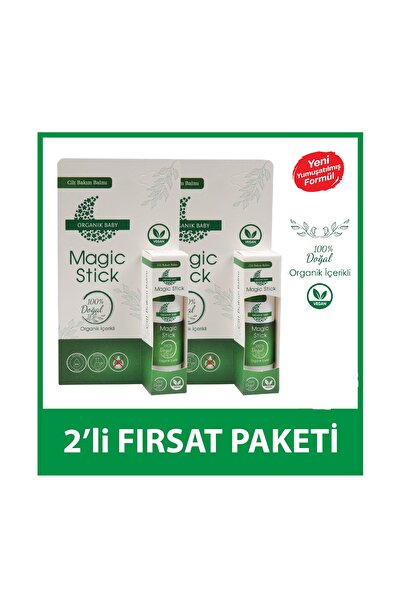 Organik Baby Anlık Yatıştırıcı Magic Doğal Stick Vegan 2 Adet