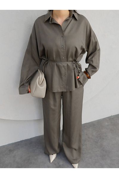 ESRAHELVACI Fabric Set with Tie Waist