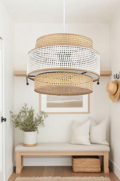 Emg DesiGn 3 Tier Rattan Cake - for Rooms (Bed, Living Room, Living Room Kitchen Hall)