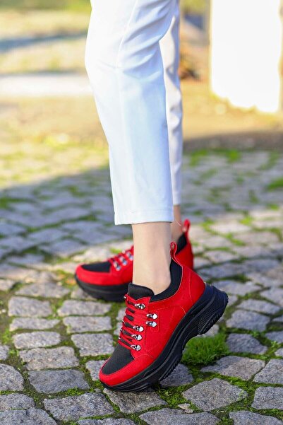 Mamito Ayakkabı Mami-2021 Encapsulated Sports Shoes Red Suede