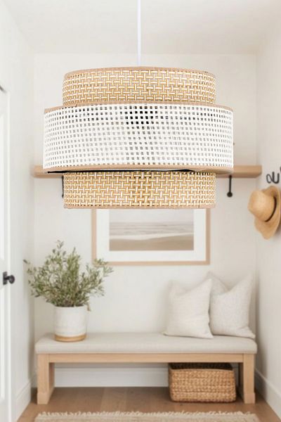Emg DesiGn 3 Tier Rattan Cake - for Rooms (Bed, Living Room, Living Room Kitchen Hall)