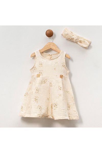 DIDuStore Girl 6-9-12-18 Months Daisy Patterned Jumpsuit