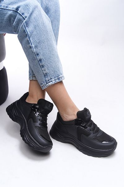 Riccon Černé Černé Dámské Sneakers0012140