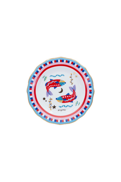 Baci Milano Zodiac Vibe Pasta Tabağı Balık Burcu 16 cm