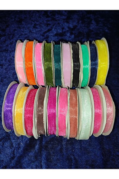 Uslu Çeyiz Organize Tül  Kurdale 10 Mm En - 20 Adet Farklı Renk