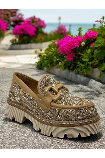 Mammamia D25YA-3770 شانيل ساند الجوز المرأة متعطل جلد طبيعي كامل العظام أحذية يومية غير رسمية