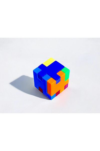poptoons 3D Cube Puzzle - Difficult Level Intelligence Game 6 Pieces |   Poptoons