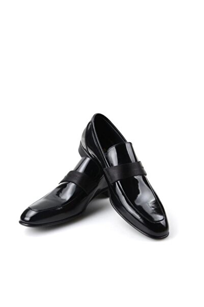 Burç 00596 Pánské klasické kožené lakované boty