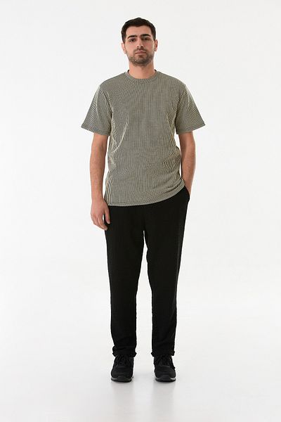 Fulla Moda Παντελόνι Jogger με κορδόνι με δεμένη μέση
