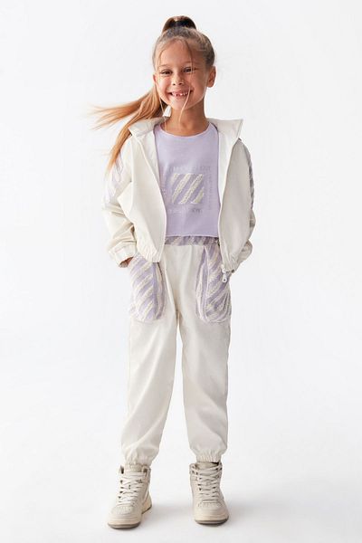 HAUSEkids 4-8 Years Old All Star Girl's 3 Piece Set - Lilac