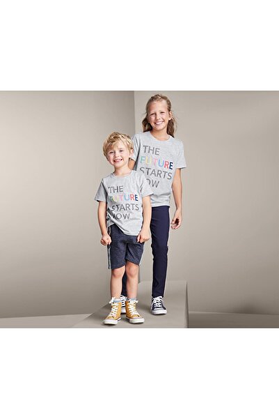 Tchibo Unisex Kids T-shirt, Grey