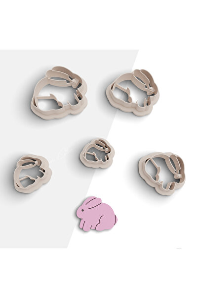 flament aşk قالب قطع بوليمر كلاي على شكل أرنب، قالب كوكي، قالب مجوهرات، قاطع ...