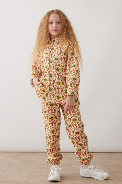 HAUSEkids 8-12 Years Old Mallorca Natural Girl's Set - Orange