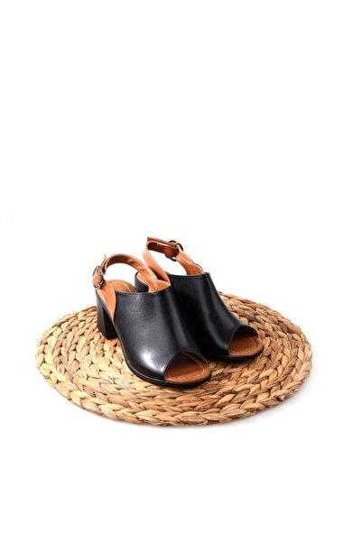 Papuçcity Frzn 02874 - Sandale cu toc pentru femei cu lățime de 6 cm