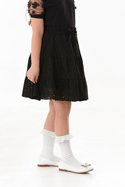 Fulla Moda April 23 Girl's Skirt with Eyelet Detail