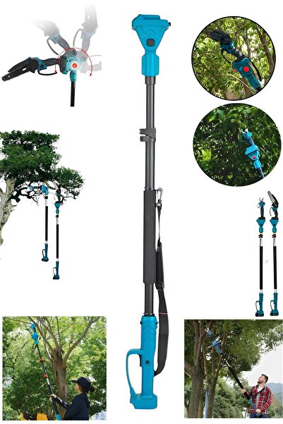 OG GERMANY STEEL 2 METRE UZATMALI TELESKOPİK SAP ŞARJLI TESTERE VE BUDAMA MAK...