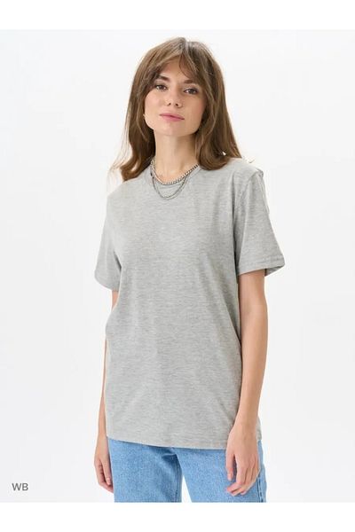 COMBİNE MİCHAİL Women's Grimelange 100% Cotton Crew Neck Basic T-Shirt